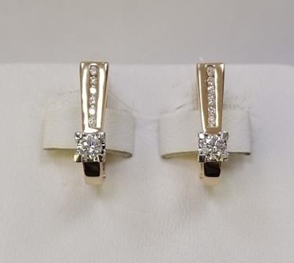Серьги из золота с бриллиантами