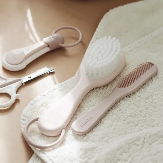 Расческа и щетка Beaba Comb and Brush Old Pink