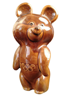 Фарфоровая статуэтка "Олимпийский мишка" (ЗиК Конаково)