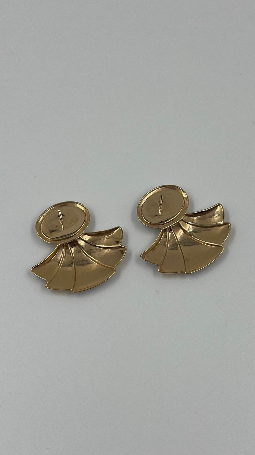 Серьги биколор