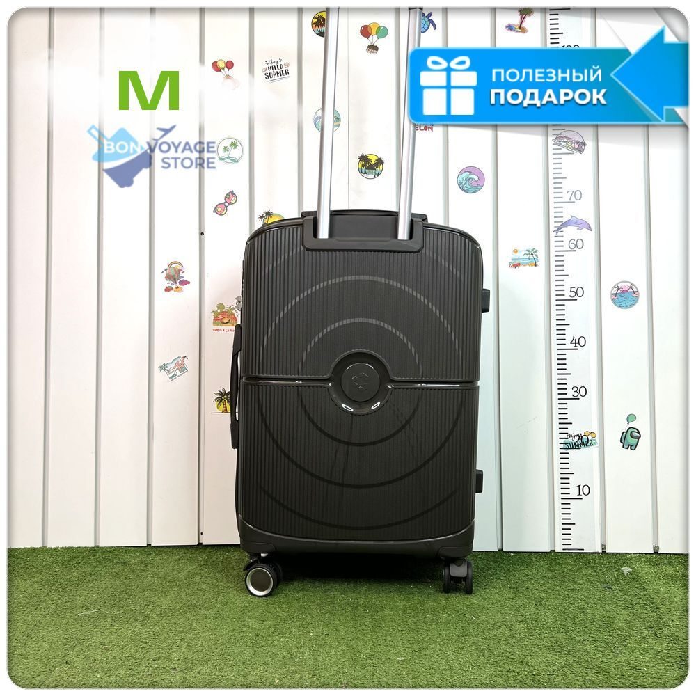 Средний чемодан L'Case Doha, темно-серый