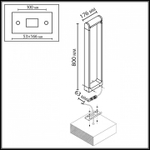 Наземный низкий светильник Odeon Light NATURE 7117/12GLA