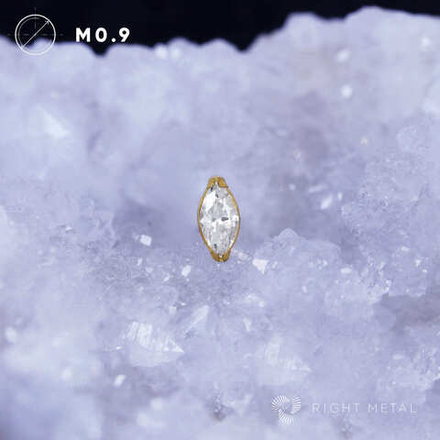 1K Marquise Crystal PVD Yellow