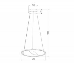 Подвесной светильник Eurosvet Occhio 40026/1 LED серый