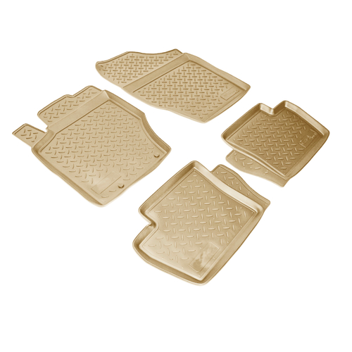 Ковры в салон Norplast/Unidec для Citroen C4 в кузове L (2004-2010), Бежевый, арт.NPL-Po-14-14-B