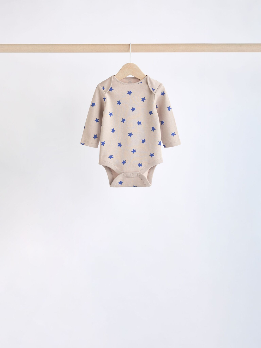 Боди с длинным рукавом для малышей Next K79-792, 5 шт., Бежевый, Синий