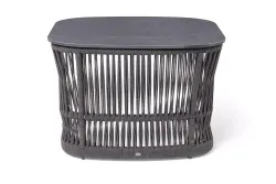 "Лугано" журнальный стол 76х76 H55 см из HPL, цвет "серый гранит"