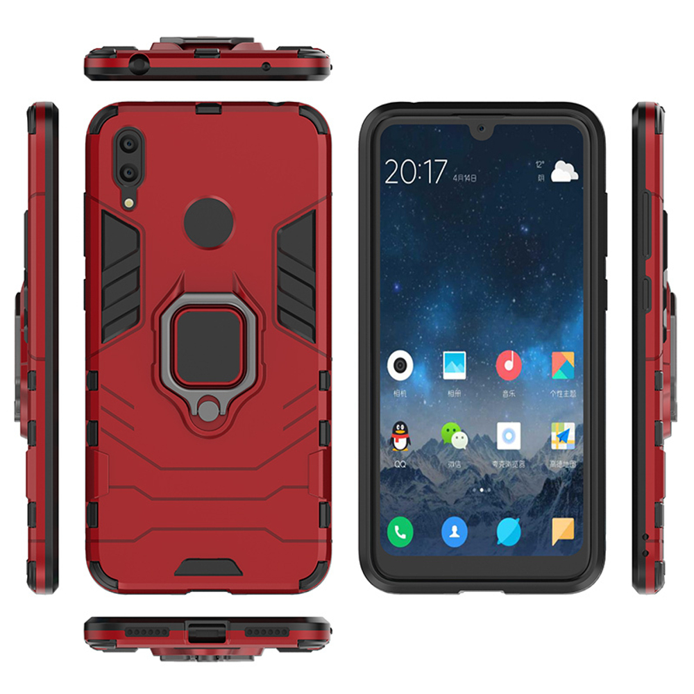 Противоударный чехол с кольцом Panther Case для Huawei Y7 (2019)