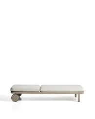 Шезлонг Kionia из алюминия цвета таупе