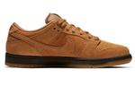 Nike Dunk SB pro "wheat mocha" trend all-match non-slip wear-resistant low-top sneakers for men and women with the same wheat color