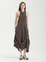 Платье Ruffle Linen Maxi