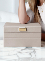 Органайзер для украшений и часов Stackers Classic Jewellery Box, 3 секции -Dove Grey & Rose (Navy Blue / темно-синий / Navy Blue / Органайзер с крышкой)
