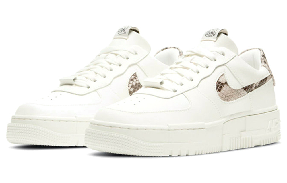 Кроссовки Nike Air Force 1 Pixel Se "Sail Snake" (Женская размерная сетка)