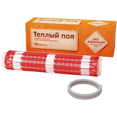 Теплый пол в матах 9 м² Warmstad WSM 1350 Вт без термостата
