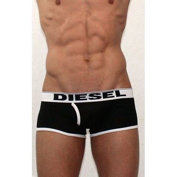 Мужские трусы хипсы черные (светлые буквы) , Diesel Black Boxer