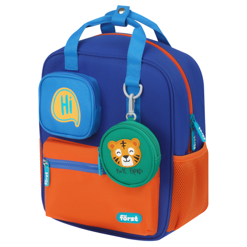 АКЦИЯ ЛИК  Först F-Kids "Hi, Tiger!" 30,5*25,5*12,5см, 1 отделение, 5 карманов, эргономичная спинка