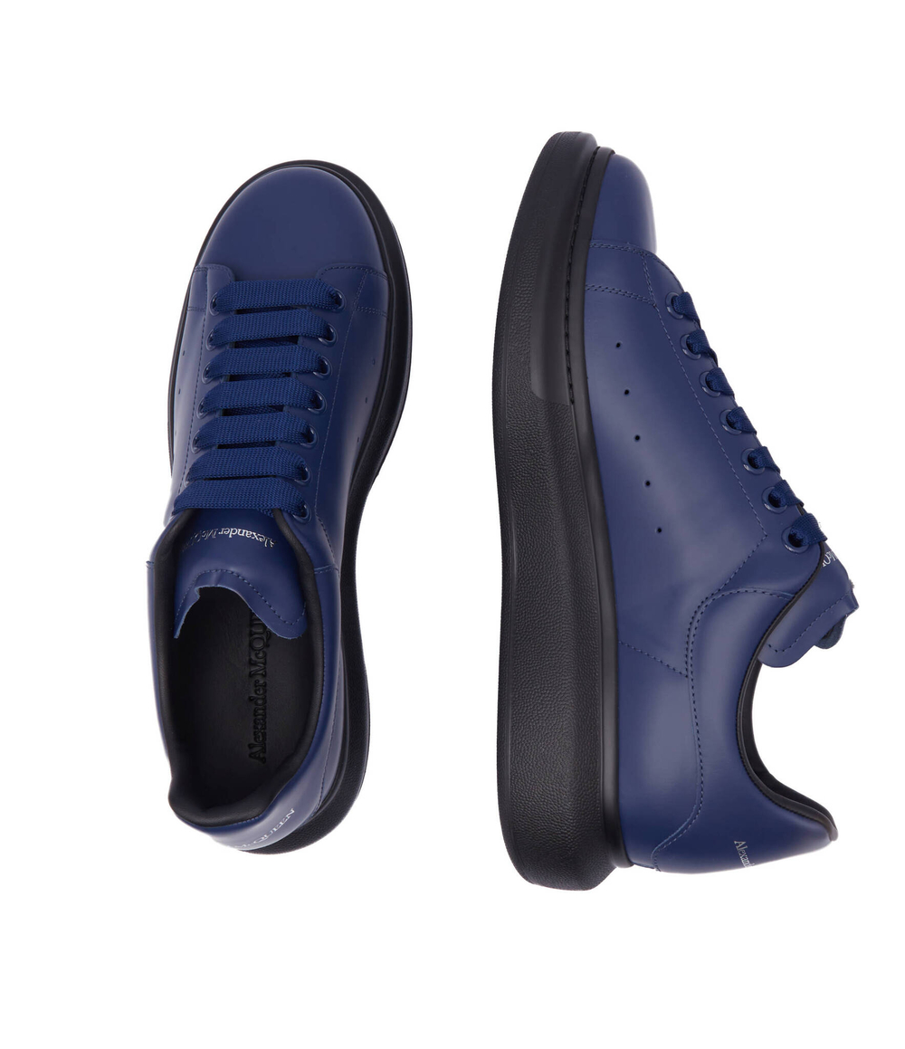 Кожаные кроссовки Alexander McQueen - темно-синий(727388 WIEE0)