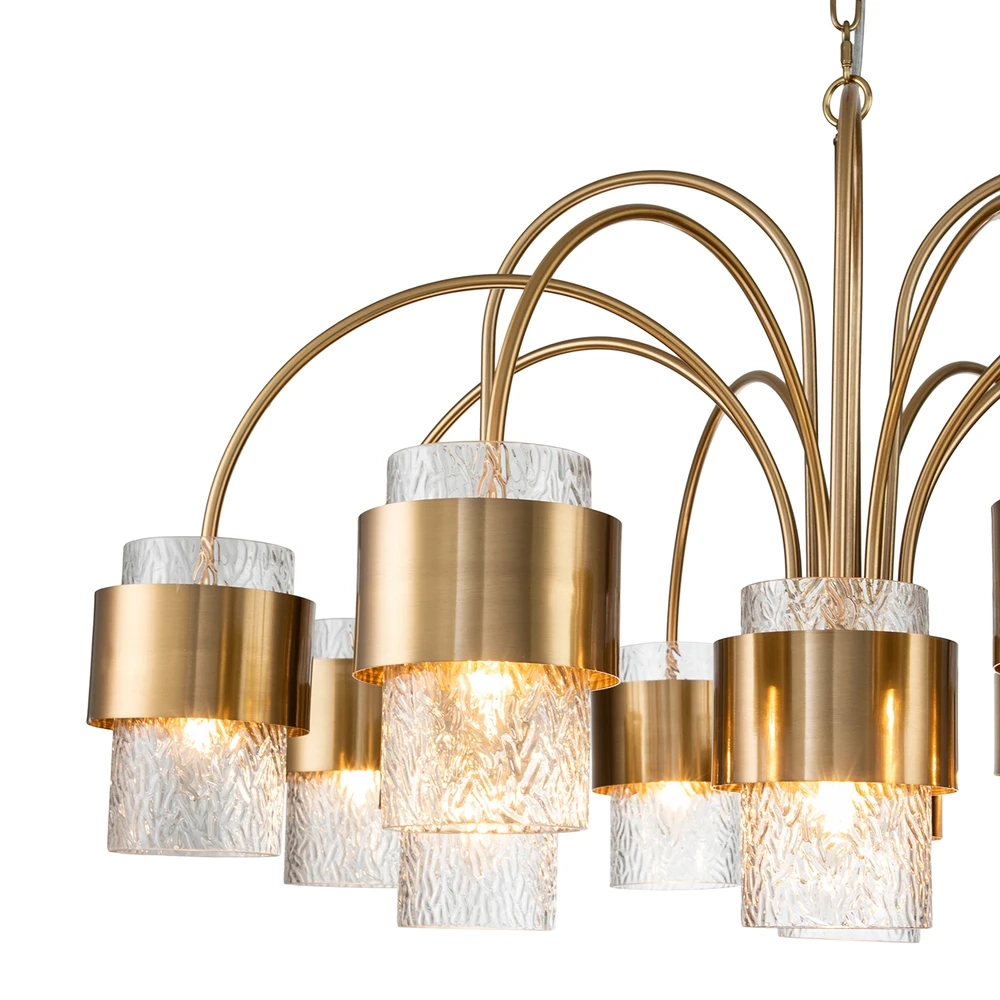 Подвесная люстра Indigo ELEGANZA 12019/A/12P Brass V000324