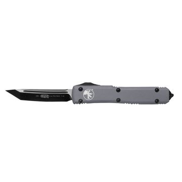 Автоматический нож Microtech Ultratech Black 123-1GY c клинком из стали Uddeholm Elmax® SuperClean, рукоять алюминий