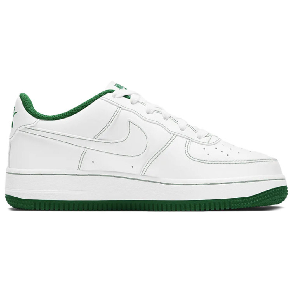 Кроссовки Nike Air Force 1 07 Low GS Contrast Stitch - White Pine Green