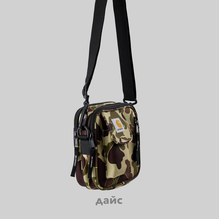 Сумка Carhartt WIP Essentials Bag артикул:I031470_camo_duck_green - купить в магазине Дайс
