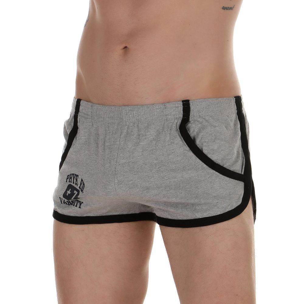 Мужские шорты спортивные серые Andrew Christian PhysEd Varsity Shorts