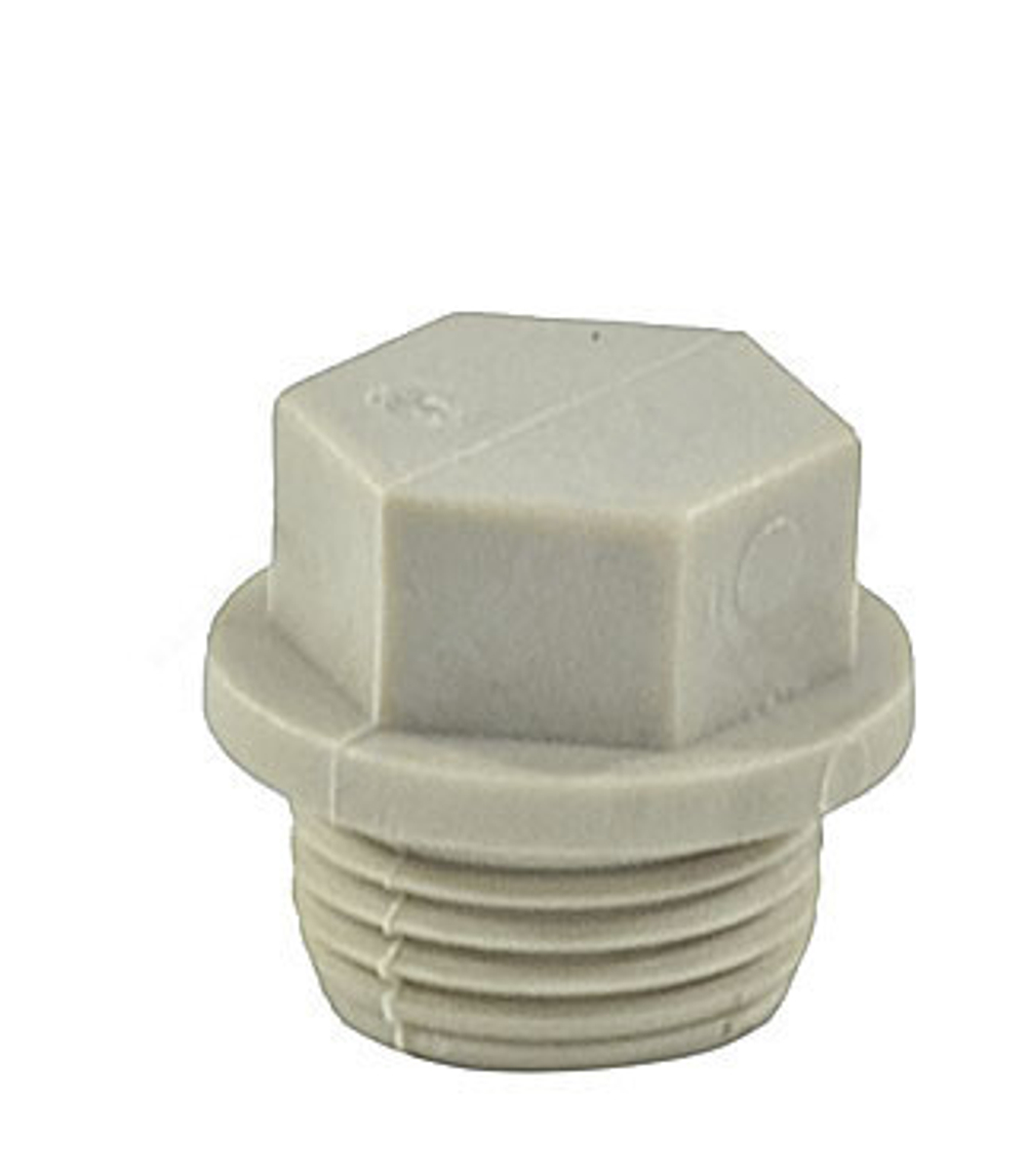Заглушка (пробка) PP-R серая Дн 20х1/2" НР VALFEX 10163020Г