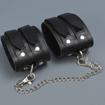 Оковы на липучке с двумя ремешками, черные Sitabella 3071-1