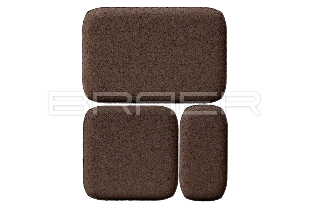 Тротуарная плитка Braer Классико, Коричневый, 60 мм