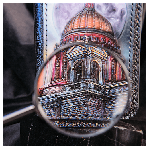 Чехол на паспорт «Городские мотивы» черный