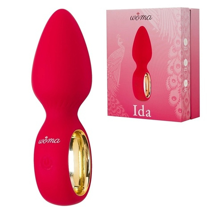 Анальная вибропробка Woma Ida, красная
