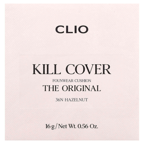 Clio, Death Cover FounWear, кушон, оттенок 36N фундук, 16 г (0,56 унции)