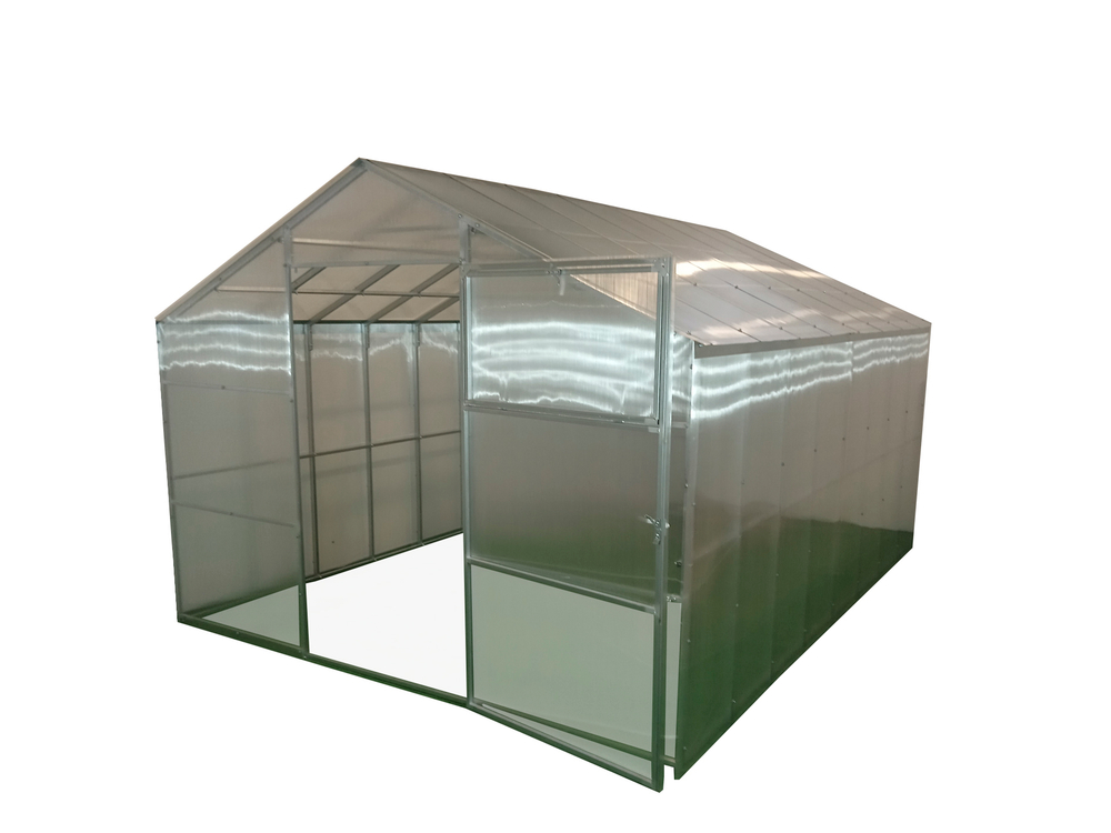 Теплица Агросфера-Домик РАЗБОРНАЯ без СПК (шаг 1 м), 4 места: каркас+перемычки+конек+1 уп метизы