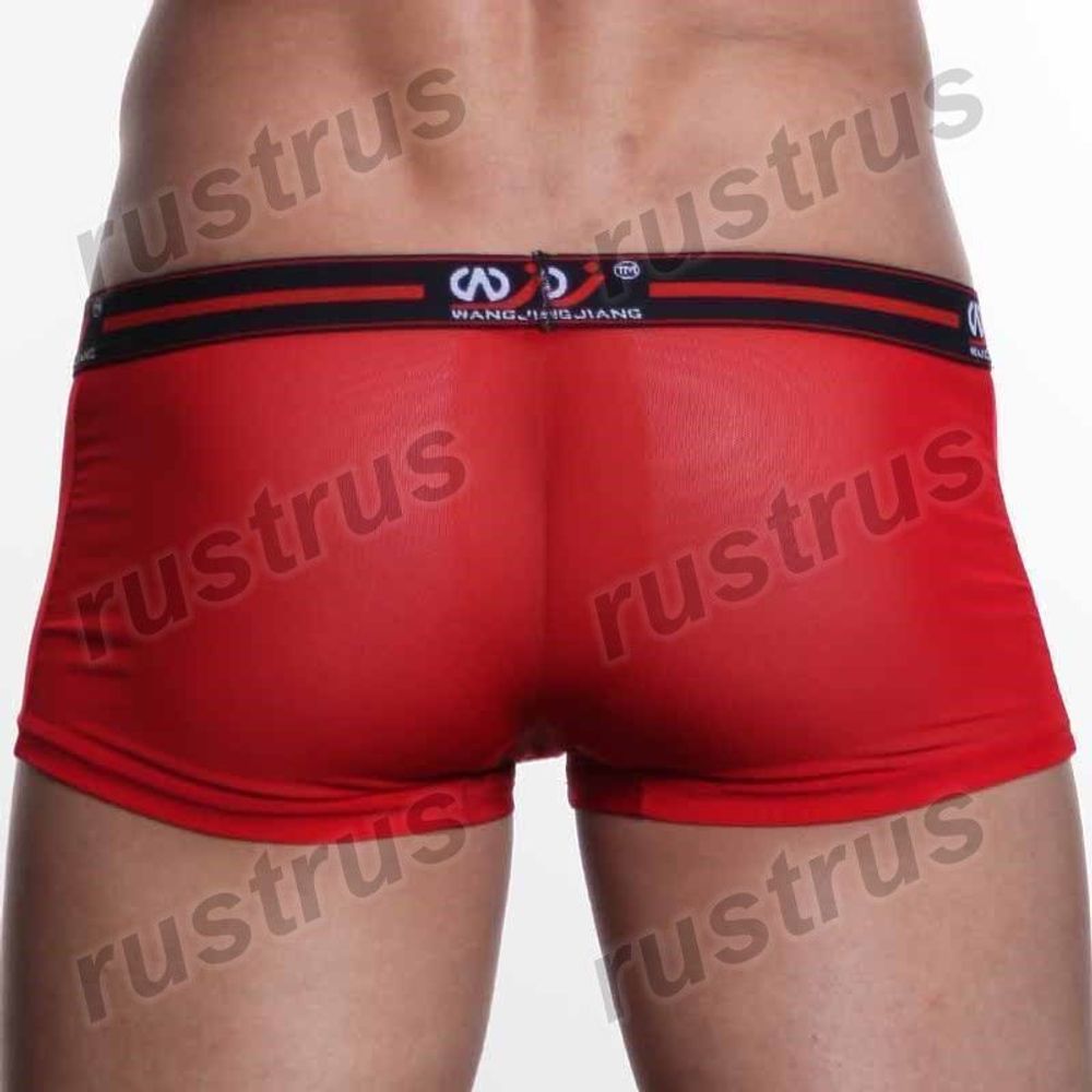 Мужские трусы хипсы красные WANGJIANG WG00104