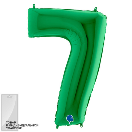 Цифра "7" зелёный Gr