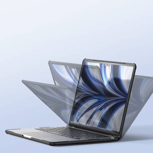 Двухкомпонентный защитный чехол тонированный для MacBook Air 13.6 (2022, 2024-2025) от Dux Ducis, серии LCGH Series Protective Case