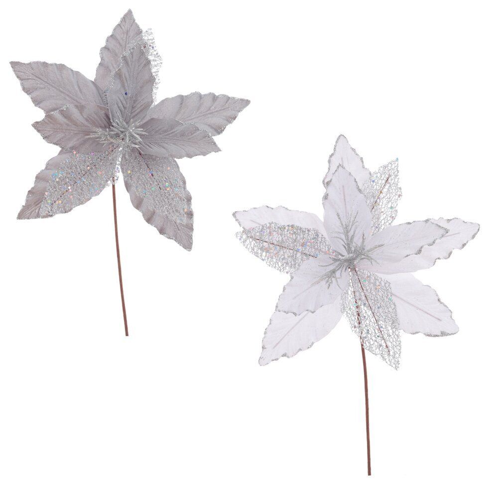 GAEM Цветок искусственный "Пуансеттия", L31 W31 H38 см, 2в.