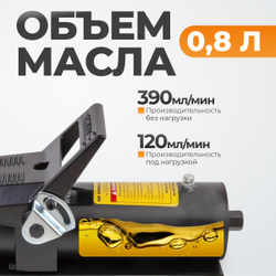 WDK-85090 Пневмогидравлический насос, пневмопедаль, 0.8 л, 700 бар