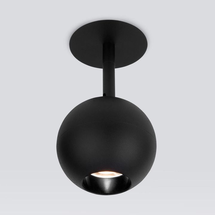 Встраиваемый светодиодный спот Elektrostandard Ball 9926 LED 12W 4200K черный a053738