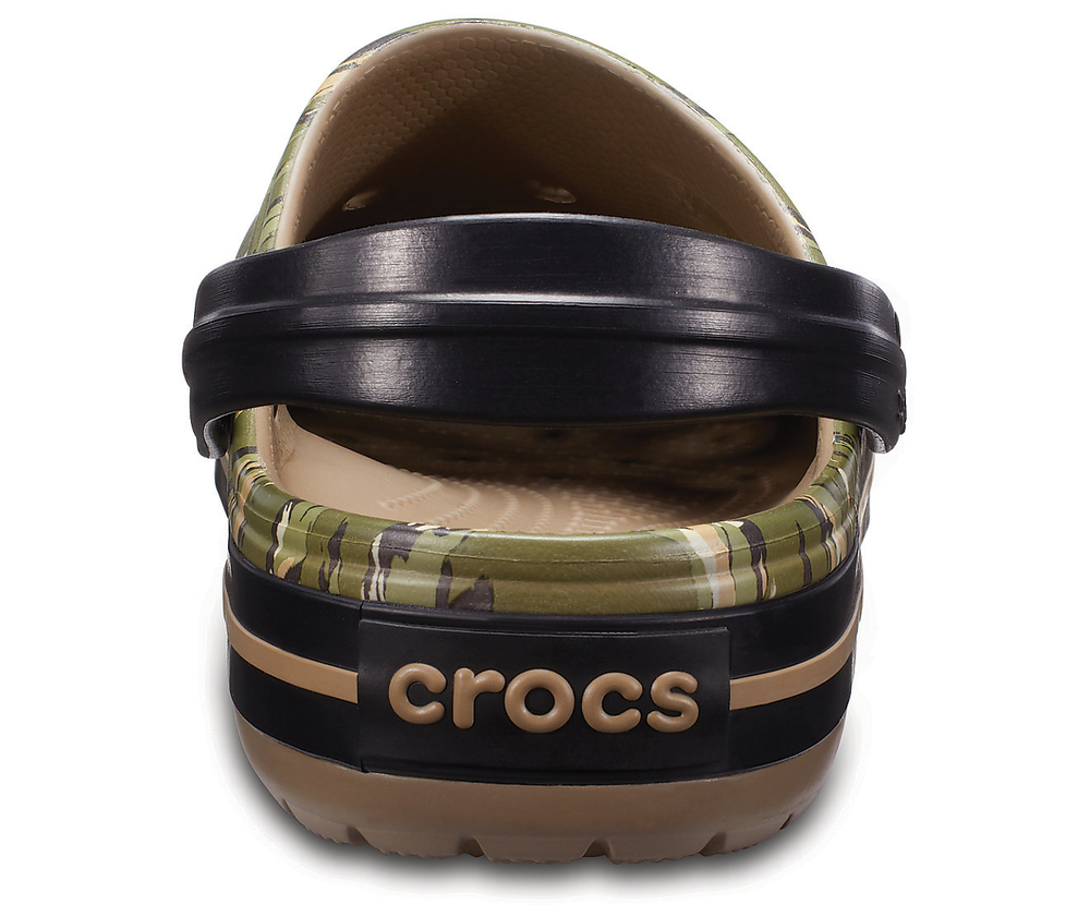 Сабо Crocs Crocband Graphic Clog Dark Camo Green