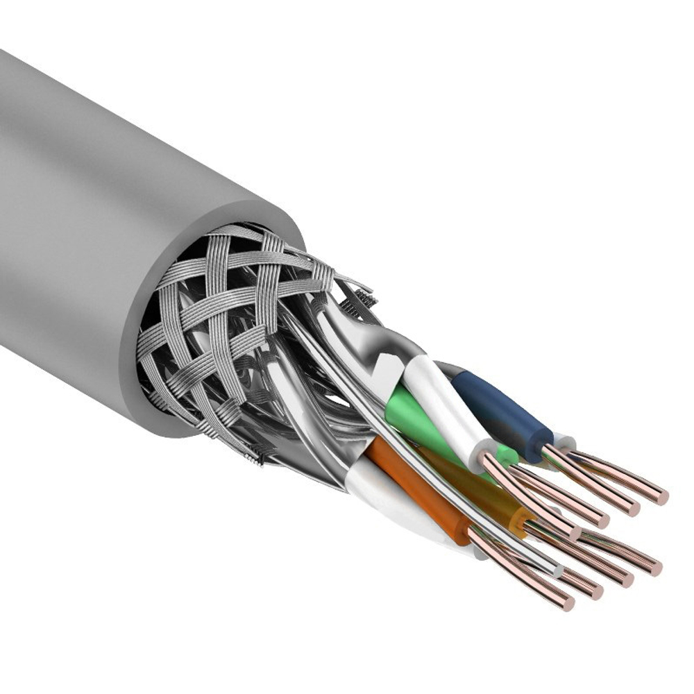 Кабель витая пара S/FTP 7 кат. 4 пары Rexant 01-0542
