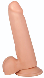 Фаллоимитатор на присоске телесного цвета - 16,5 см. (Цвет: телесный)