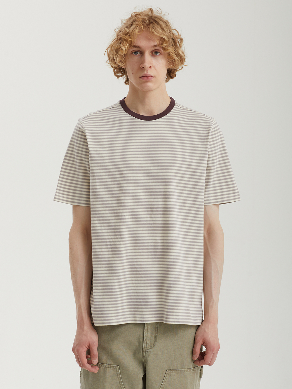 Мужская Футболка Striped Logo