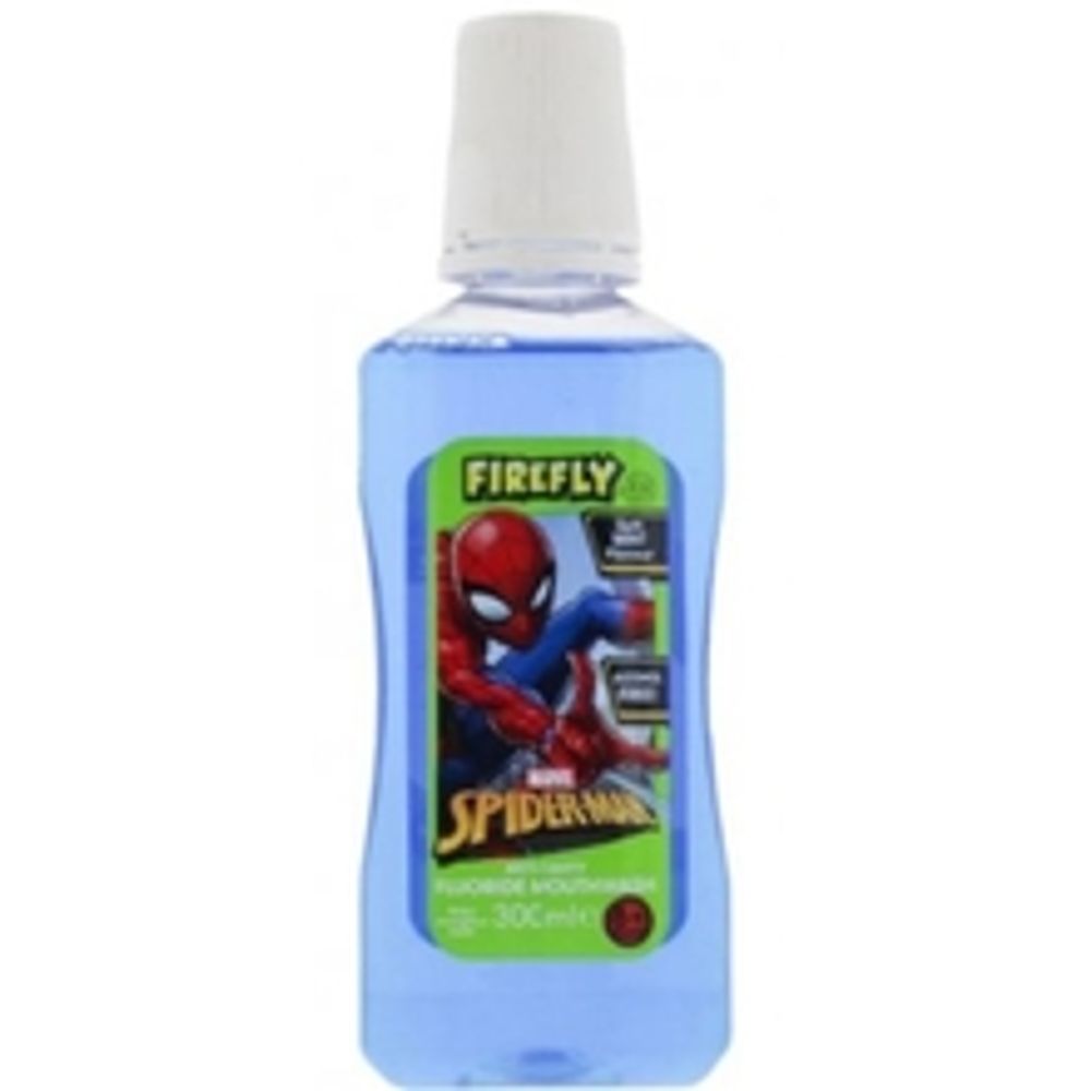 FRAGRANCES FOR CHILDREN Firefly Spiderman Anti-Cavity Fluoride Mouthwash - Ústní voda 300ml FRAGRANCES FOR CHILDREN Firefly Spiderman Anti-Cavity Fluoride Mouthwash - Ústní voda 300ml