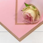 Пленка В листах 20 шт 58 х 58 см с золотым краем (Розовый)