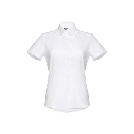 THC LONDON WOMEN WH. Женская рубашка oxford с короткими рукавами. Белый цвет