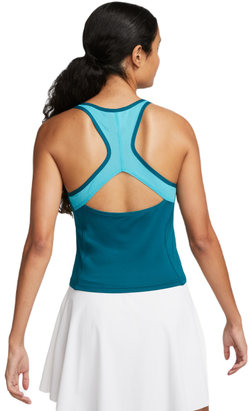 Женский топ теннисный Nike Court Dri-Fit Slam Top - geode teal/teal nebula/geode teal/white