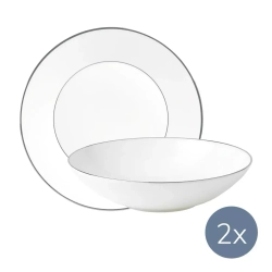 Wedgwood - Джаспер Конран Платиновый обеденный сервиз на 2 персоны / артикул   50161609540 + 50161609593  / GTIN