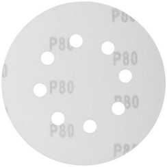 Круги шлифовальные 5 шт., 125 мм, Р80, 8 отверстий FIT IT 39664