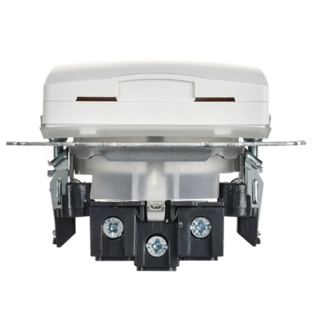 BRITE Розетка 1-местная с заземлением с защитными шторками и крышкой 16А IP44 РСбш10-3-44-БрАБ арктический белый IEK